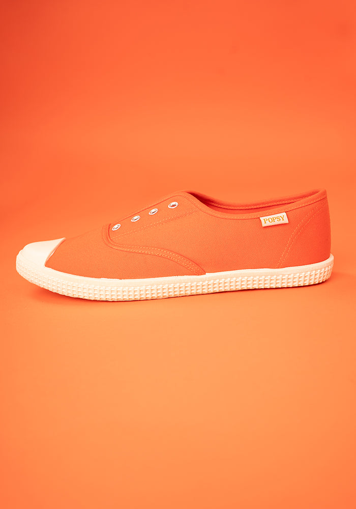 Orange Slip On Plimsole