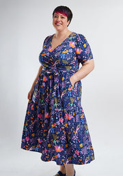 Orlando Magical Moth Print Midaxi Dress
