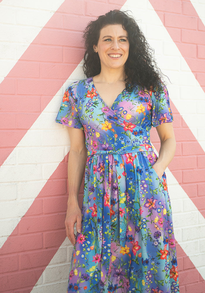 Seventh angle of Osanna Floral Ombre Print Midaxi Dress