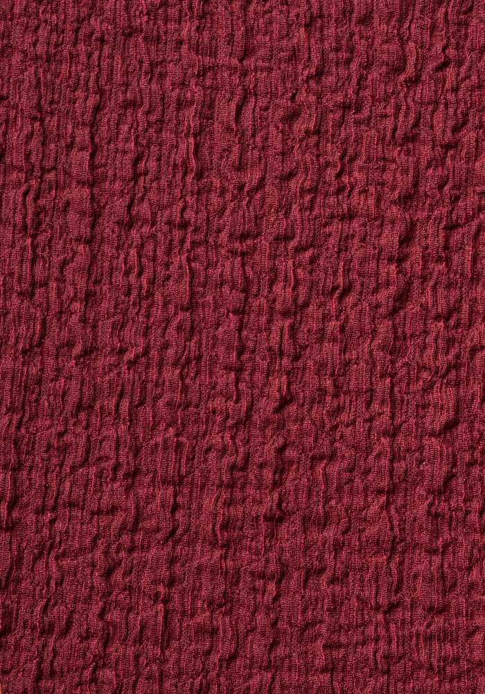 Second angle of Owena Wine 2 Tiered Dress