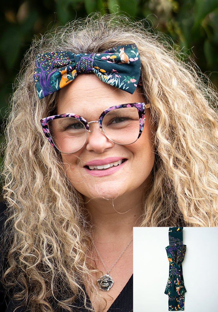 Popsy Print Bow Headband
