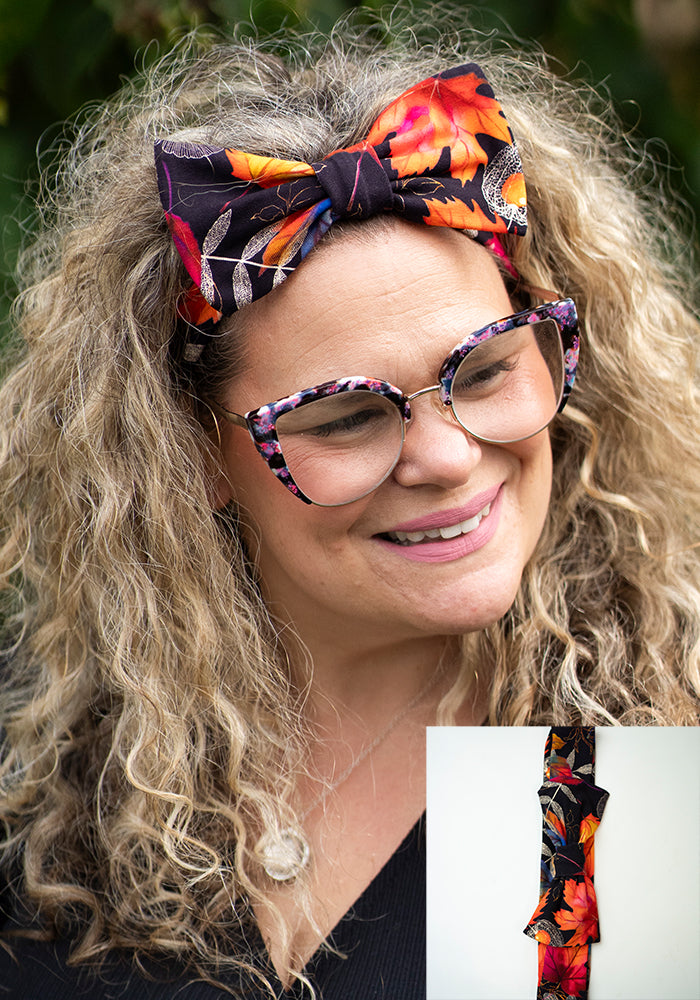 Popsy Print Bow Headband