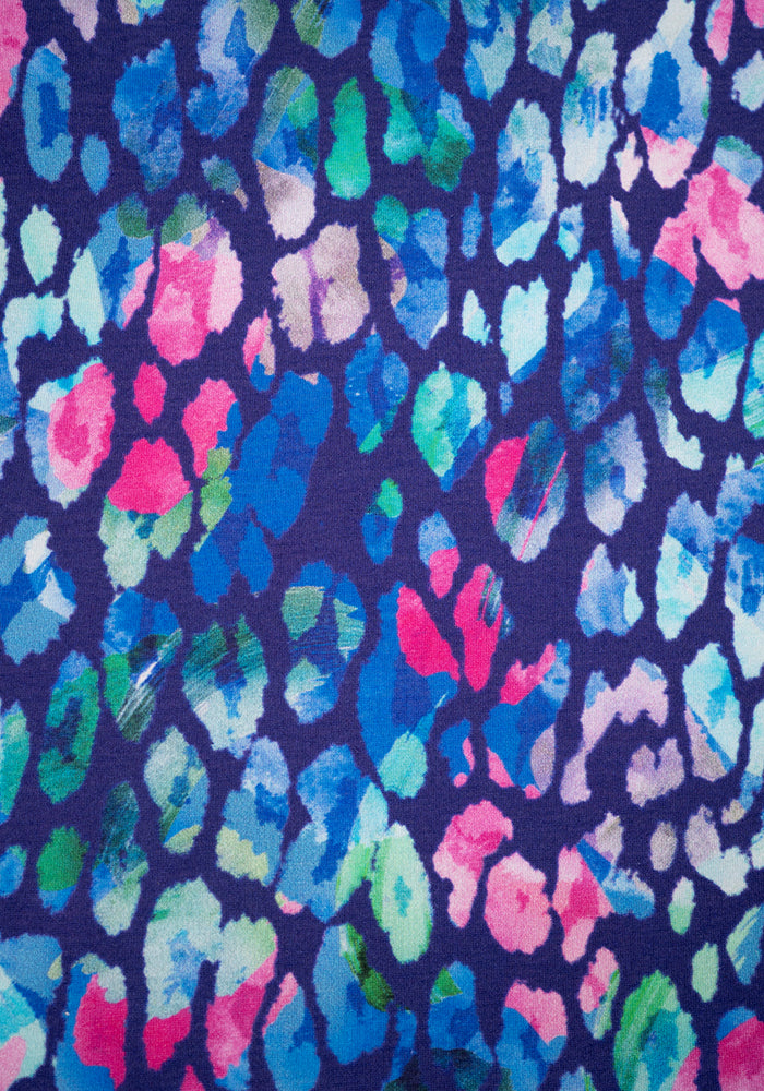 Second angle of Steen Ombre Animal Print Summer Cotton Midaxi Dress