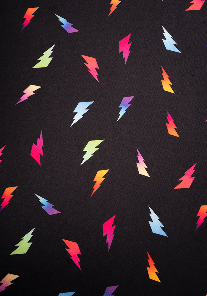 Second angle of Hanna Lightning Bolt Print Tunic