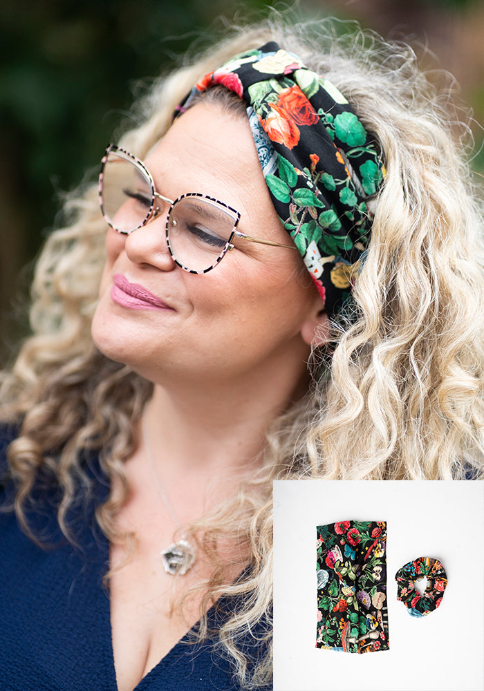 Another angle of Popsy Headband &amp; Scrunchie Set