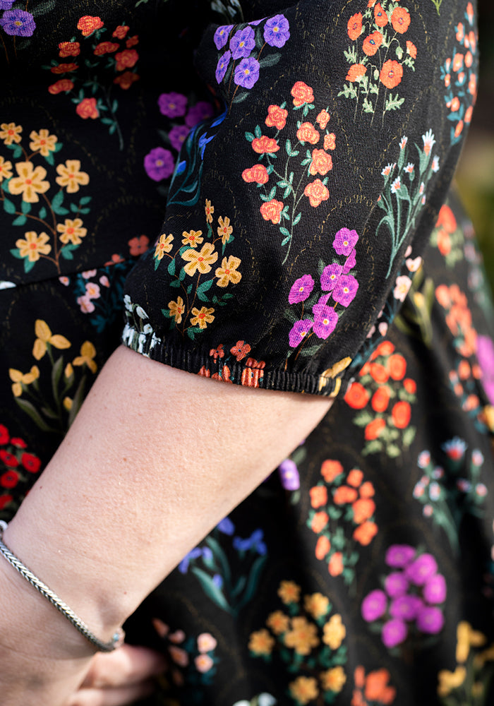 Ninth angle of Paedyn Tile Floral Print Cotton Dress