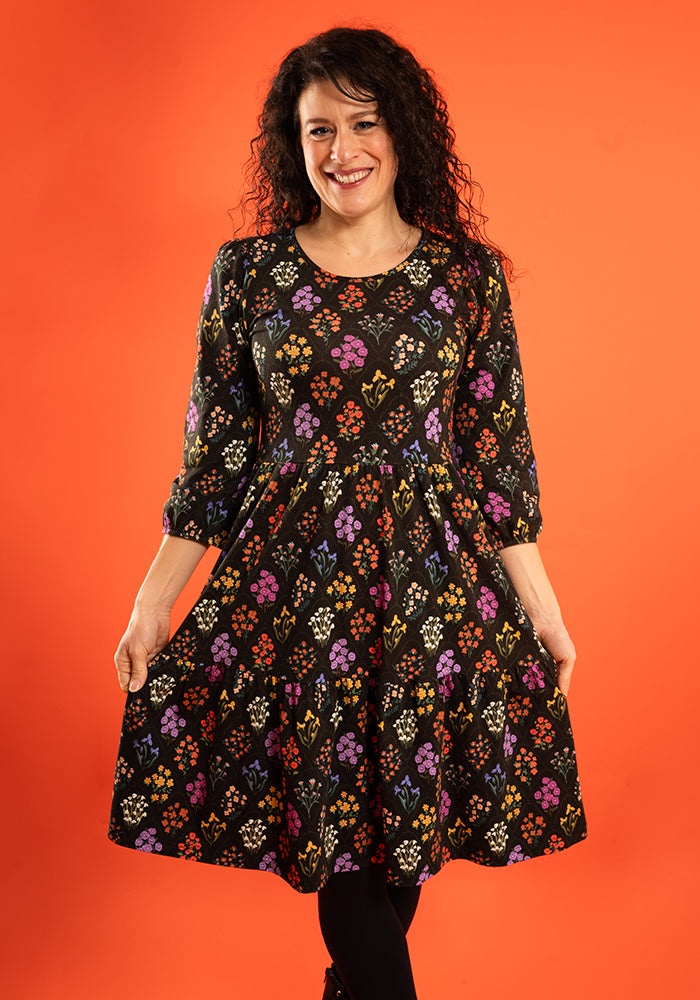 Fifth angle of Paedyn Tile Floral Print Cotton Dress