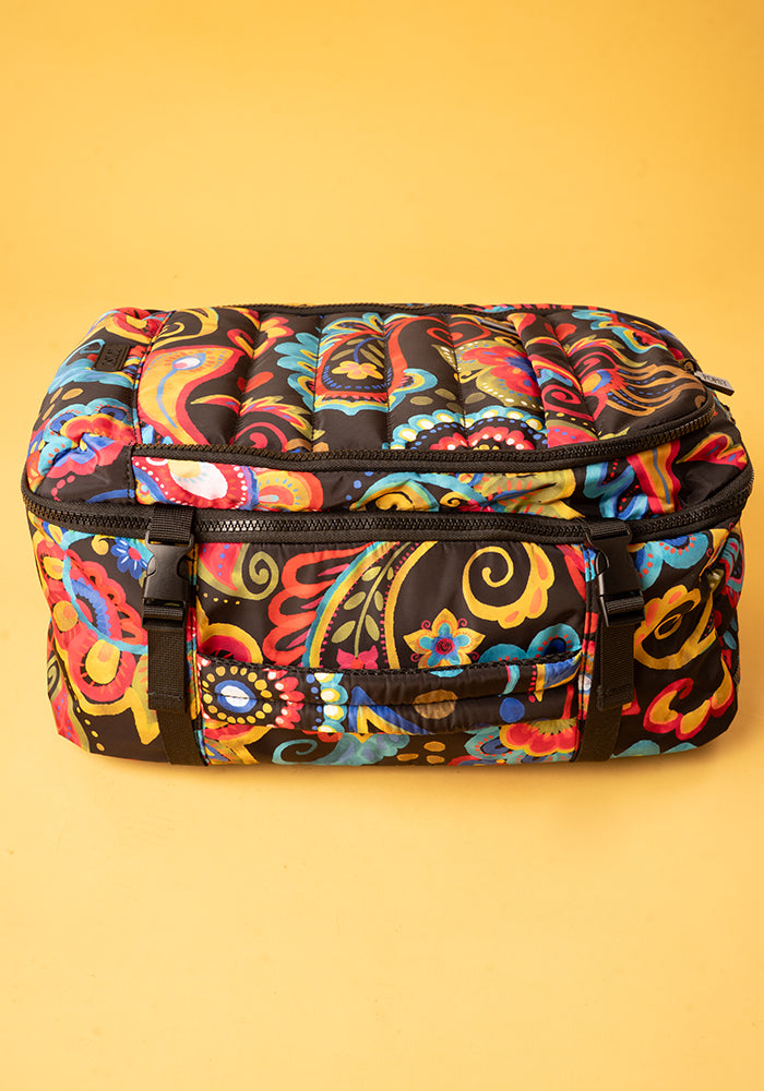 Twelfth angle of Painted Paisley Print Cabin Bag