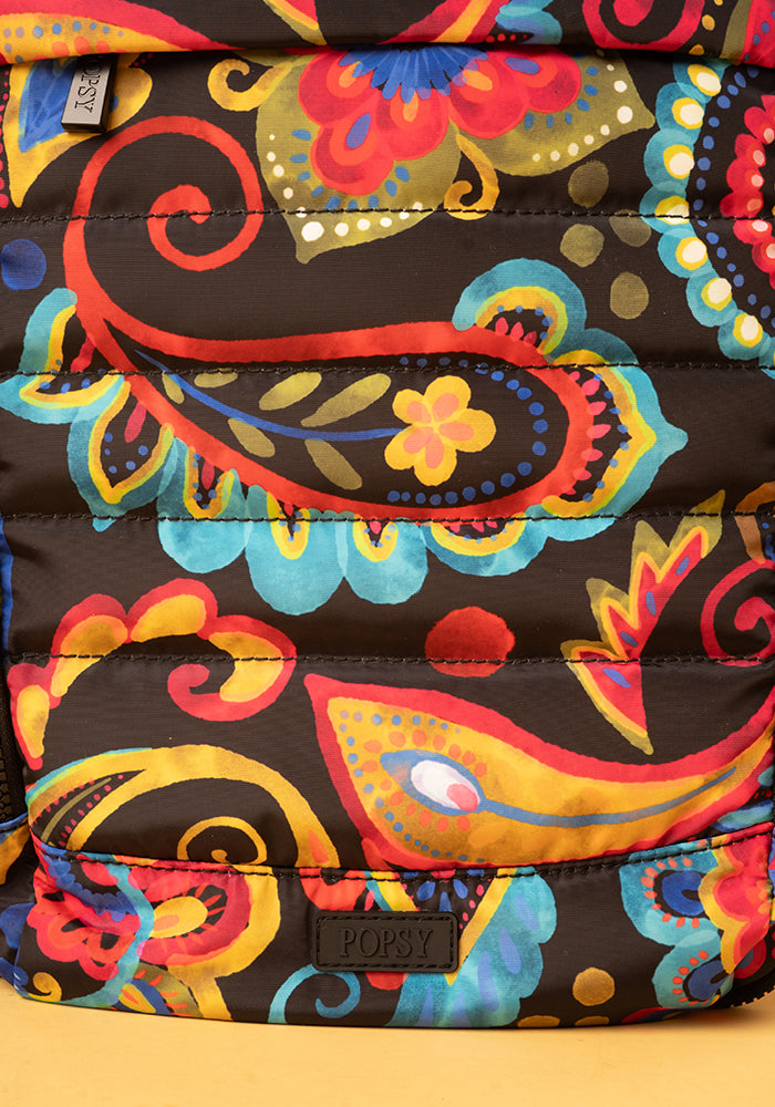 Second angle of Painted Paisley Print Cabin Bag