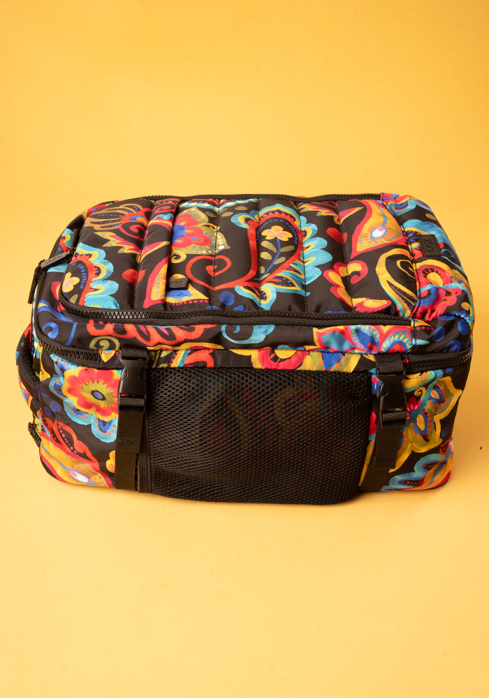 Eleventh angle of Painted Paisley Print Cabin Bag