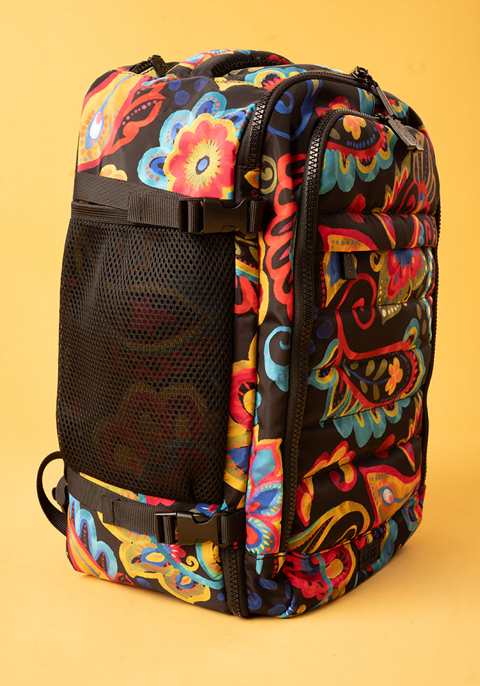 Tenth angle of Painted Paisley Print Cabin Bag