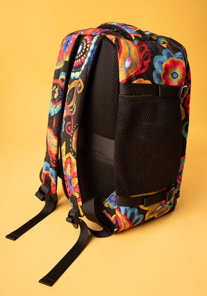 Ninth angle of Painted Paisley Print Cabin Bag