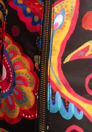 Painted Paisley Print Beach Bag