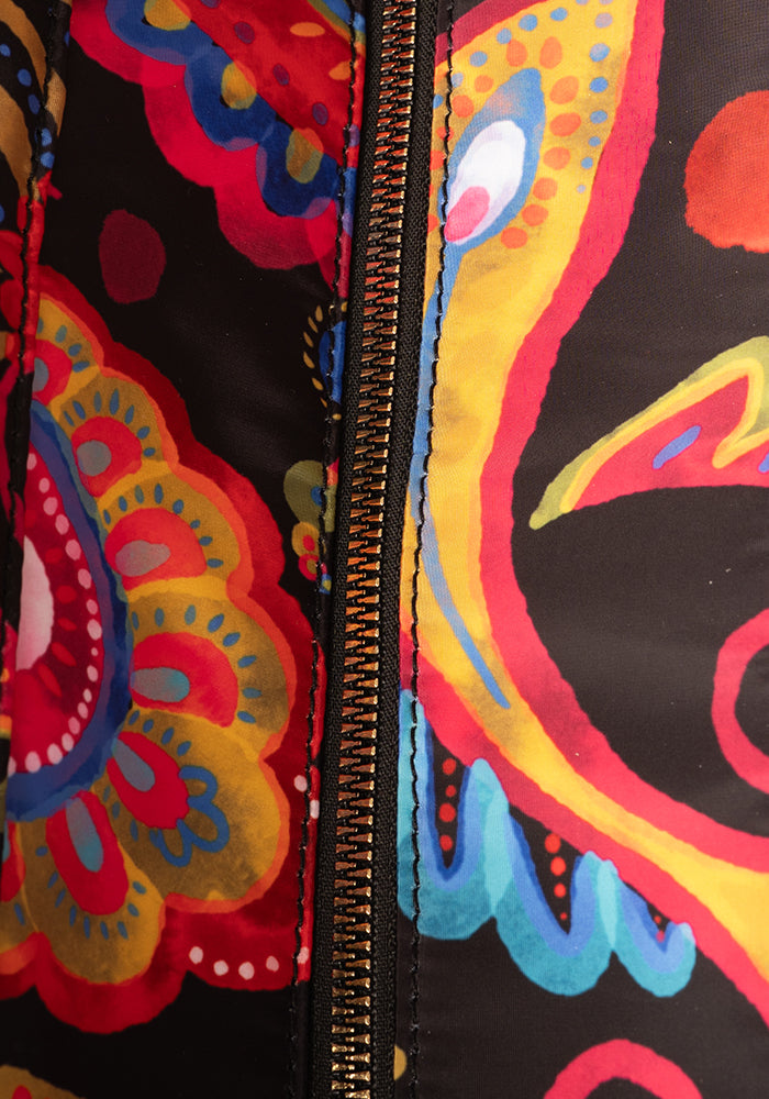 Painted Paisley Print Beach Bag