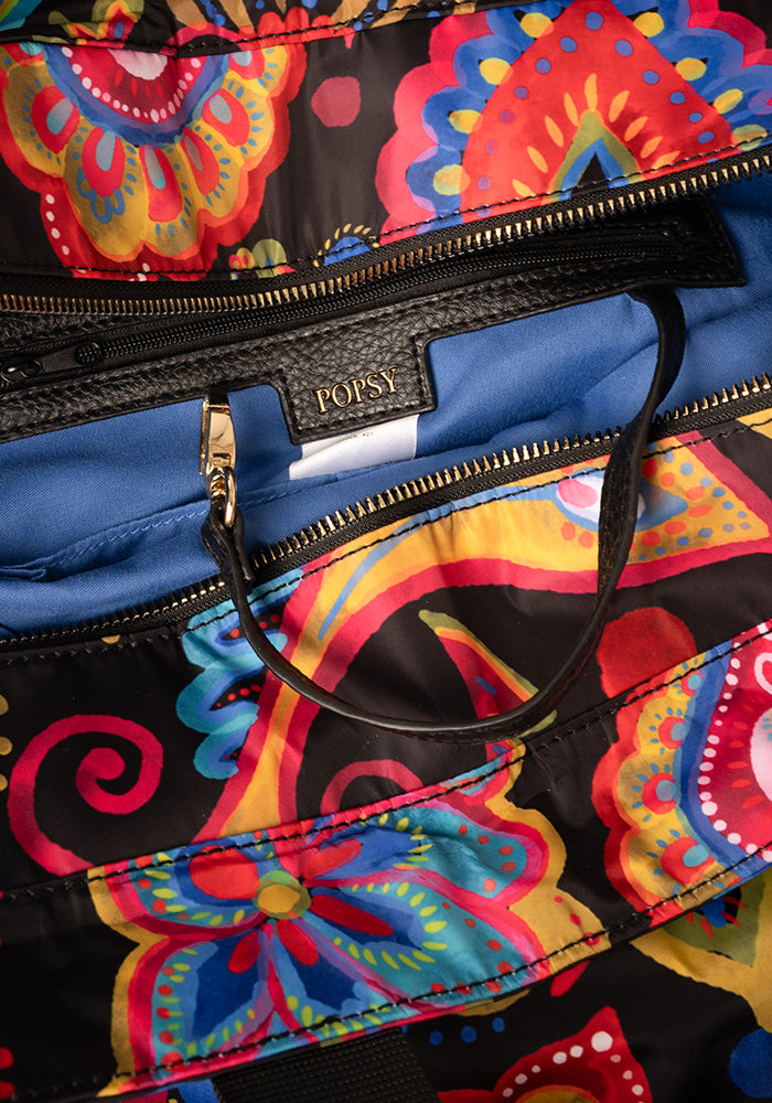 Painted Paisley Print Beach Bag