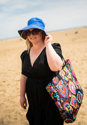 Painted Paisley Print Bucket Hat