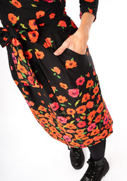 Panya Poppy Border Print Cotton Dress