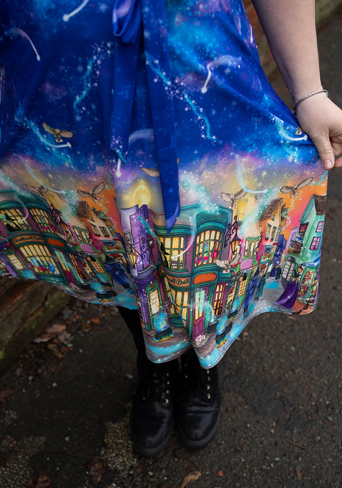 Parvati Magical Street Market Print Dress