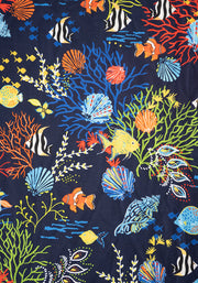 Children's Tropical Coral Print T-Shirt (Pearl)