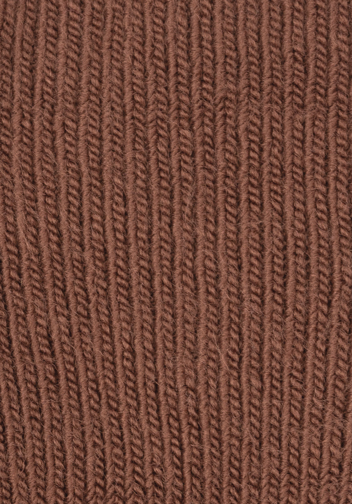 Second angle of Pecan Brown Cosy Socks