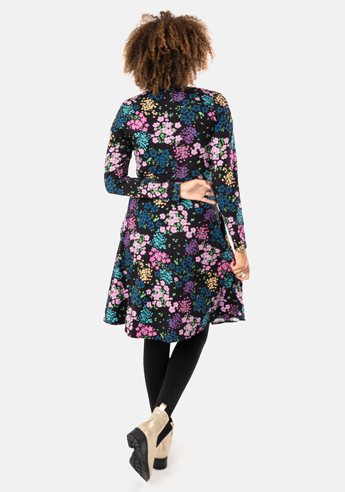 Peg Floral Patchwork Print Cotton Dress