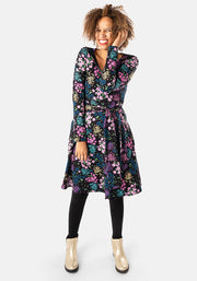 Peg Floral Patchwork Print Cotton Dress