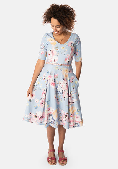 Phoebe Spring Floral Print Swing Dress