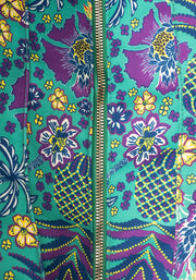 Pineapple Print Beach Bag