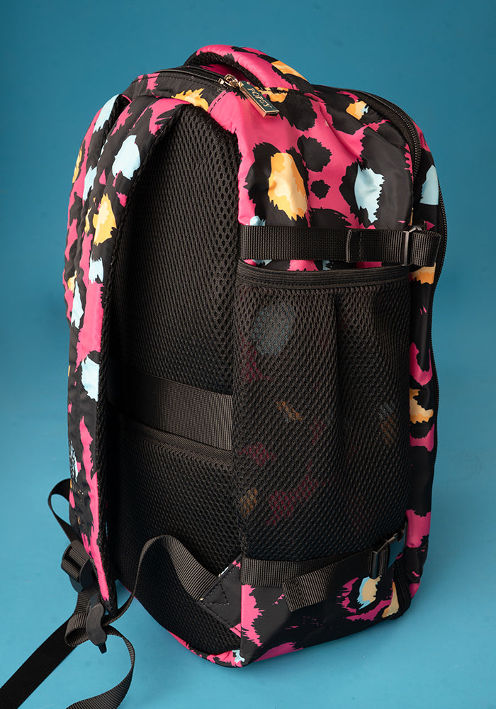 Pink Animal Print Cabin Bag
