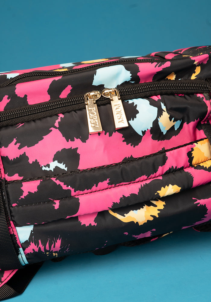 Pink Animal Print Cabin Bag
