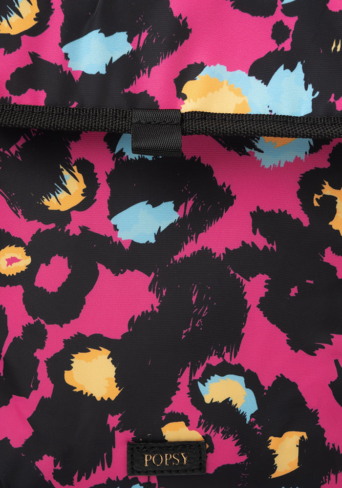 Third angle of Pink Animal Print Popsy Lunch Bag