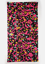 Large Pink Animal Print Towel