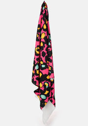 Large Pink Animal Print Towel