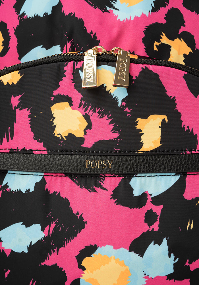 Second angle of Pink Animal Print Rucksack