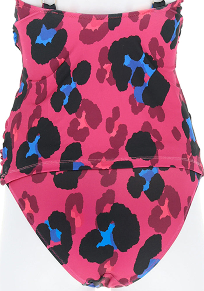 Third angle of Large Scale Pink Swim Briefs (Mid Rise)