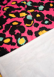 Pink Animal Print Jumbo Bath Sheet