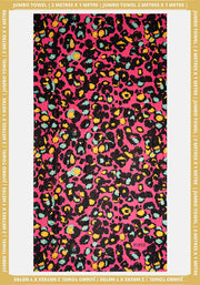 Pink Animal Print Jumbo Bath Sheet
