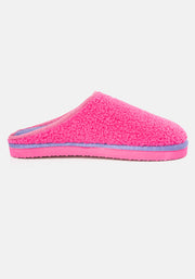 Pink Borg Mule Slippers