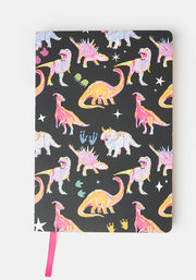 Popsy Pink Dinosaur Print Notebook