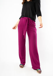 Diamond Magenta Sparkle Wide Leg Trousers