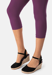 Premium 50 Denier Capri Tights Plum