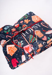 Pop-under Baking Print Plush Blanket