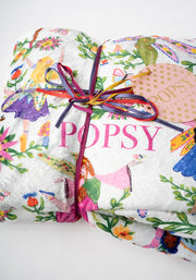 Pop-under Dancing Fairies Print Plush Blanket