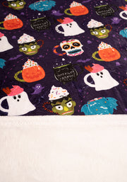** PRE ORDER ** Pop-under Halloween Mug Print Plush Blanket ** PRE ORDER **
