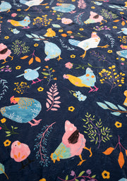 Pop-under Henny Penny Print Plush Blanket