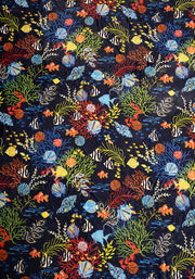 Pop-under Tropical Coral  Print Plush Blanket