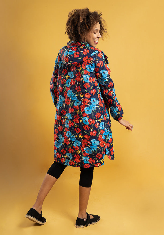 Eleventh angle of Poppy Garden Print Lightweight Coat (Mac)