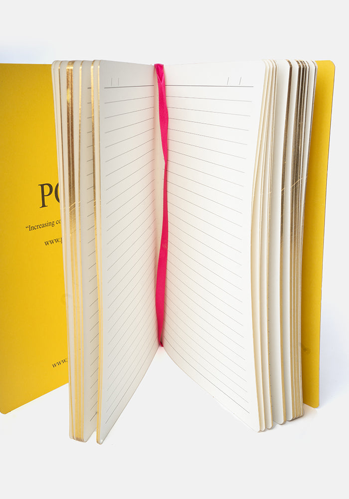 Fifth angle of Cute Sunflower Print Notebook - Colourful Quirky Journal Gift