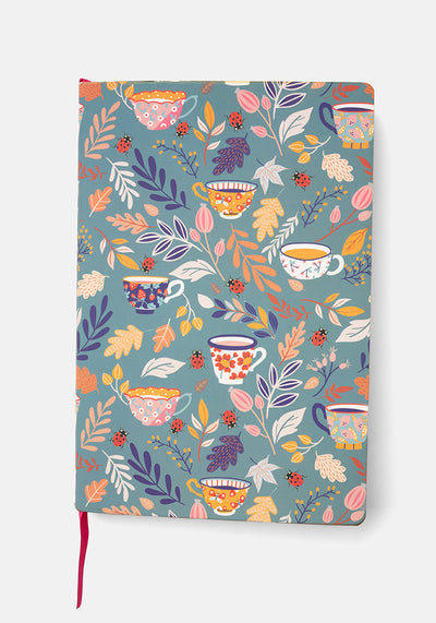 Popsy Teacups Print Notebook