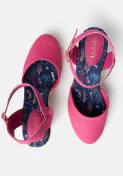 Popsy Pink Espadrille Wedges